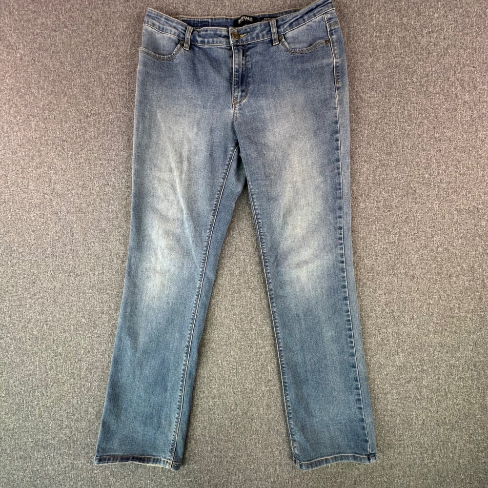 Buffalo Jeans Womens 10x30 Straight Leg Blue Stretch Denim 1136303